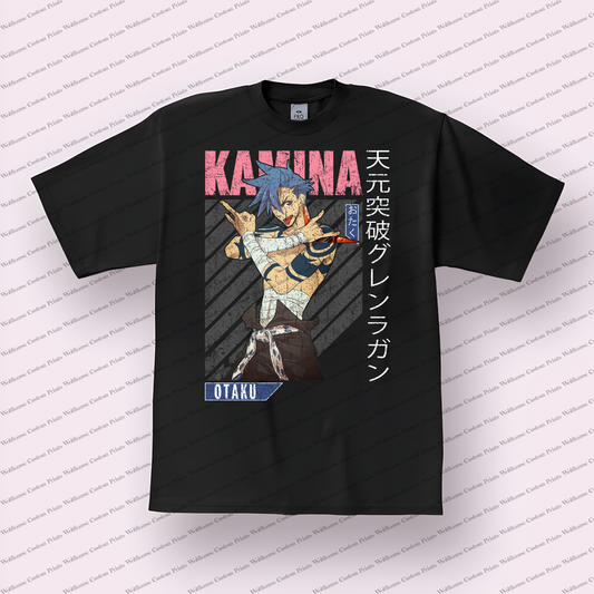 Gurren Lagann Distressed Design Graphic Tee