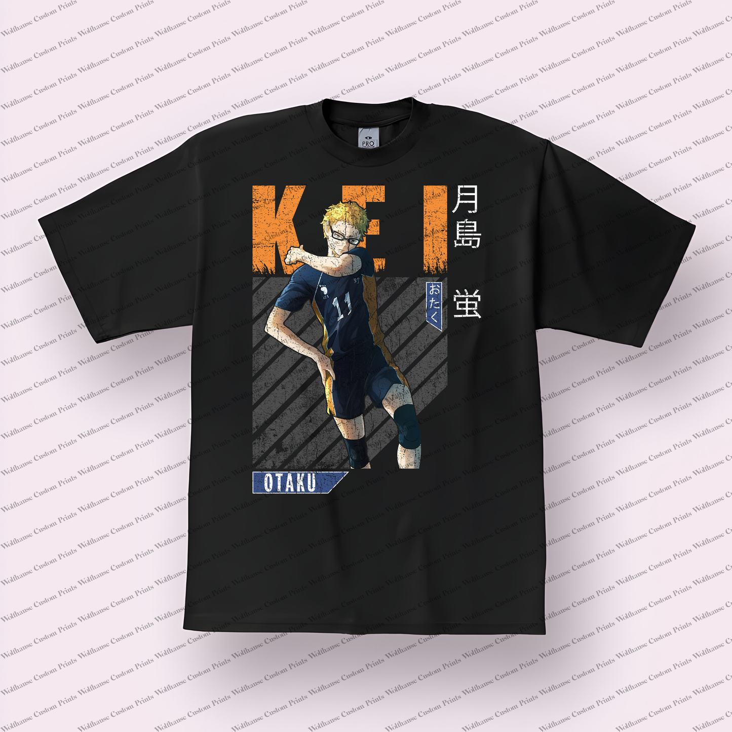 Haikyuu Distressed Design Graphic Tee