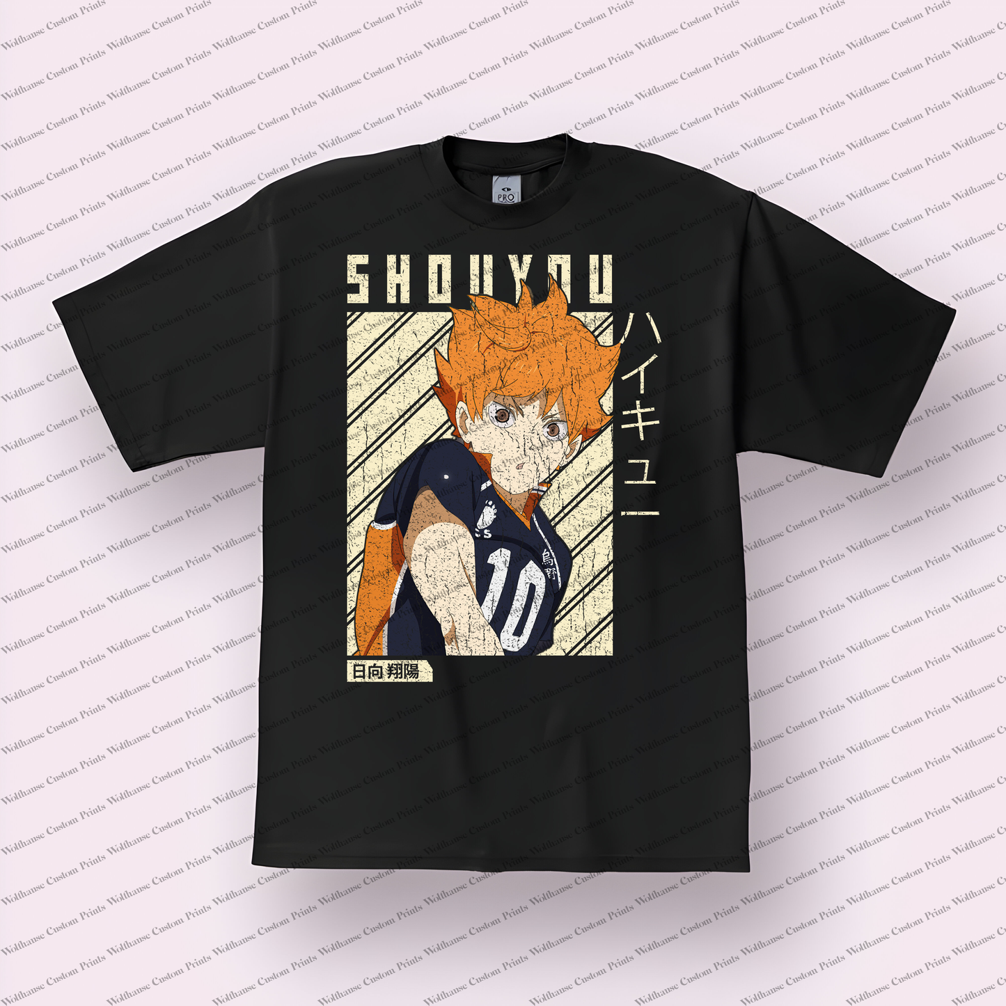 Haikyuu Distressed Design Graphic Tee