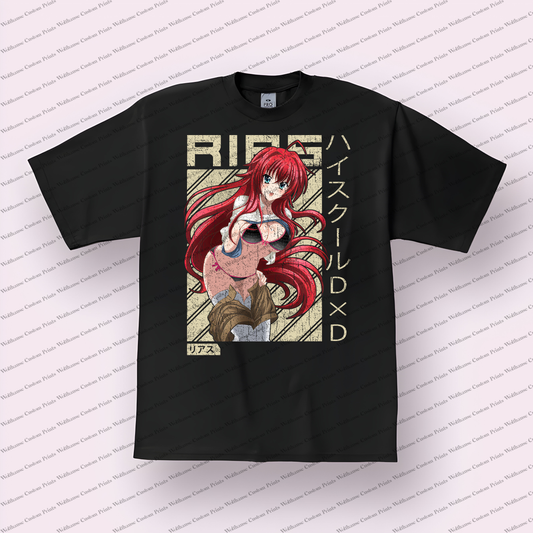 High School DxD Distressed Design Graphic Tee