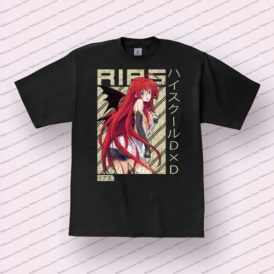High School DxD Distressed Design Graphic Tee