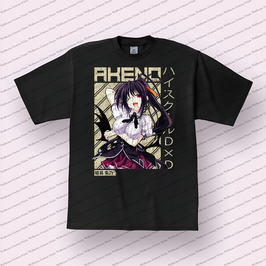 High School DxD Distressed Design Graphic Tee