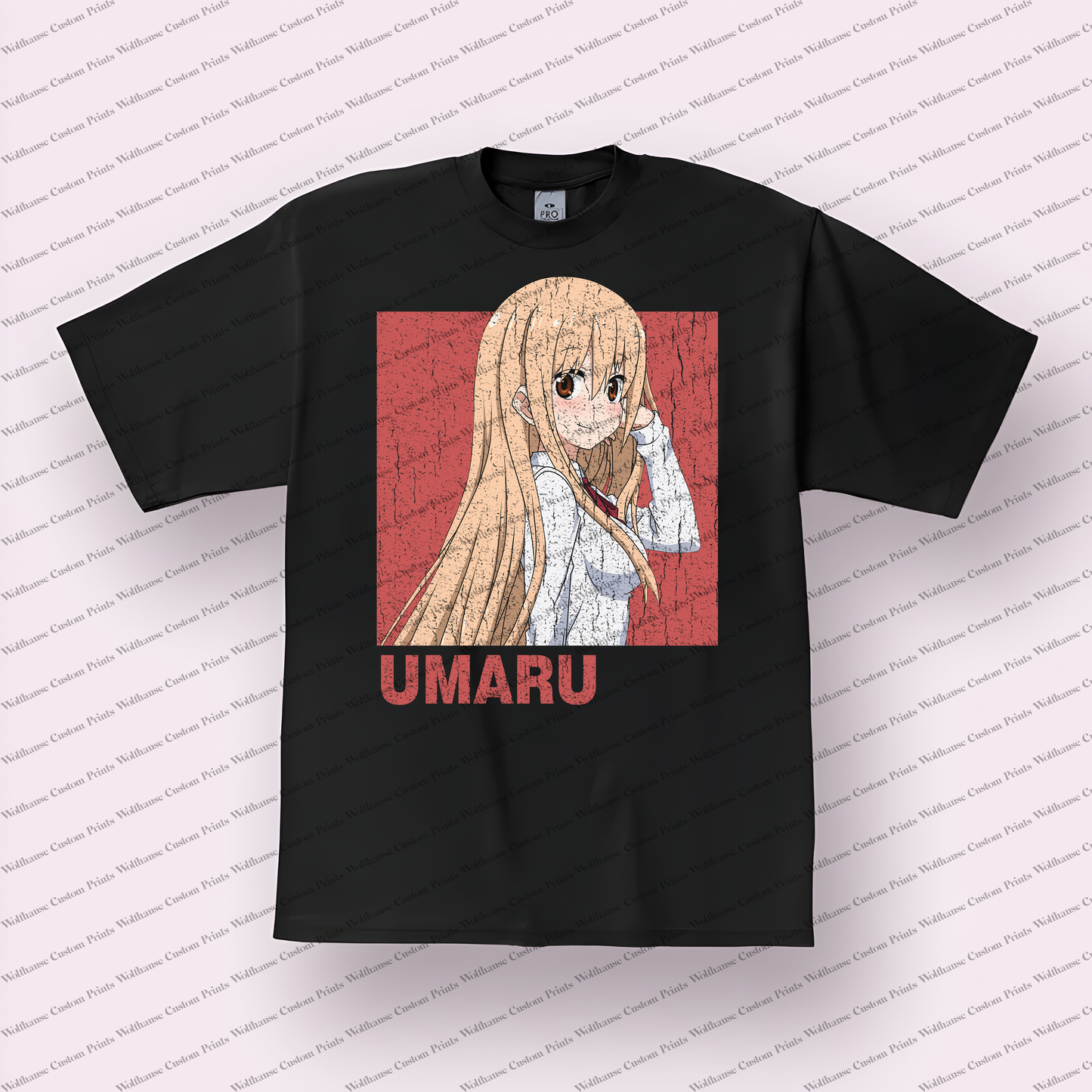 Himouto Distressed Design Graphic Tee
