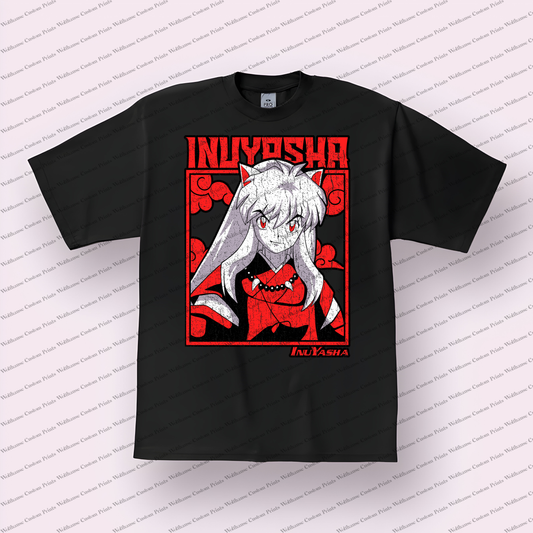 Inuyasha Distressed Design Graphic Tee