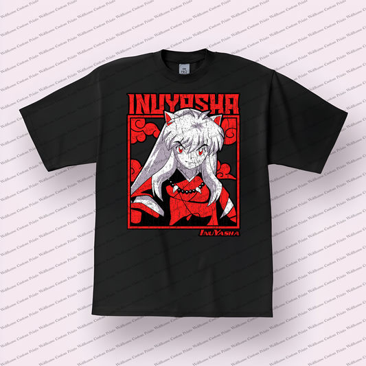 Inuyasha Distressed Design Graphic Tee