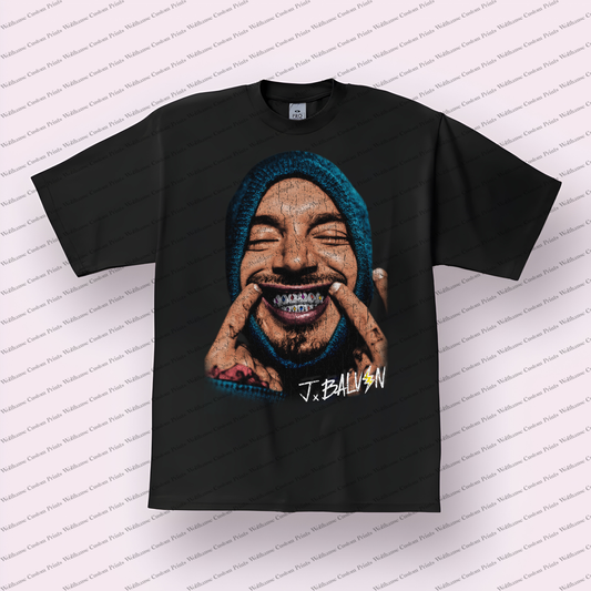 J Balvin Distressed Graphic Tee