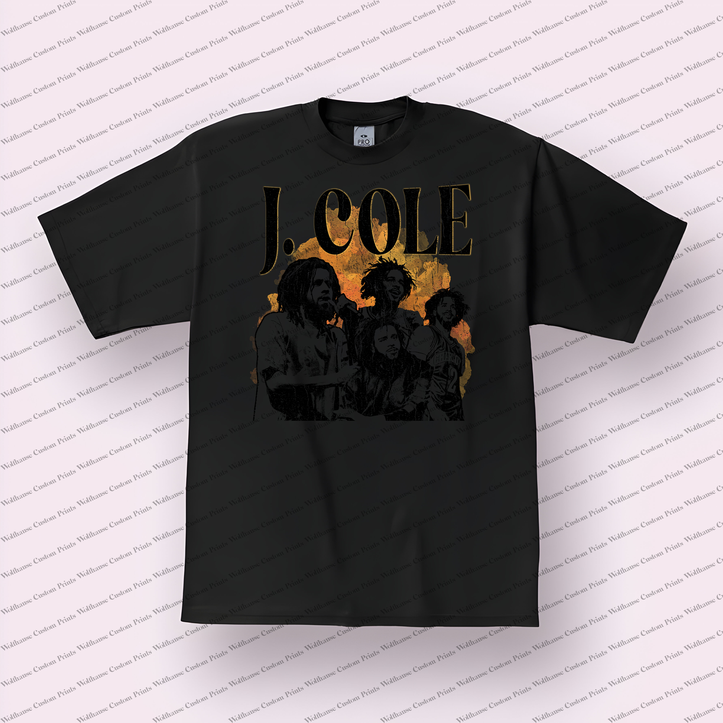 J Cole Distressed Graphic Tee