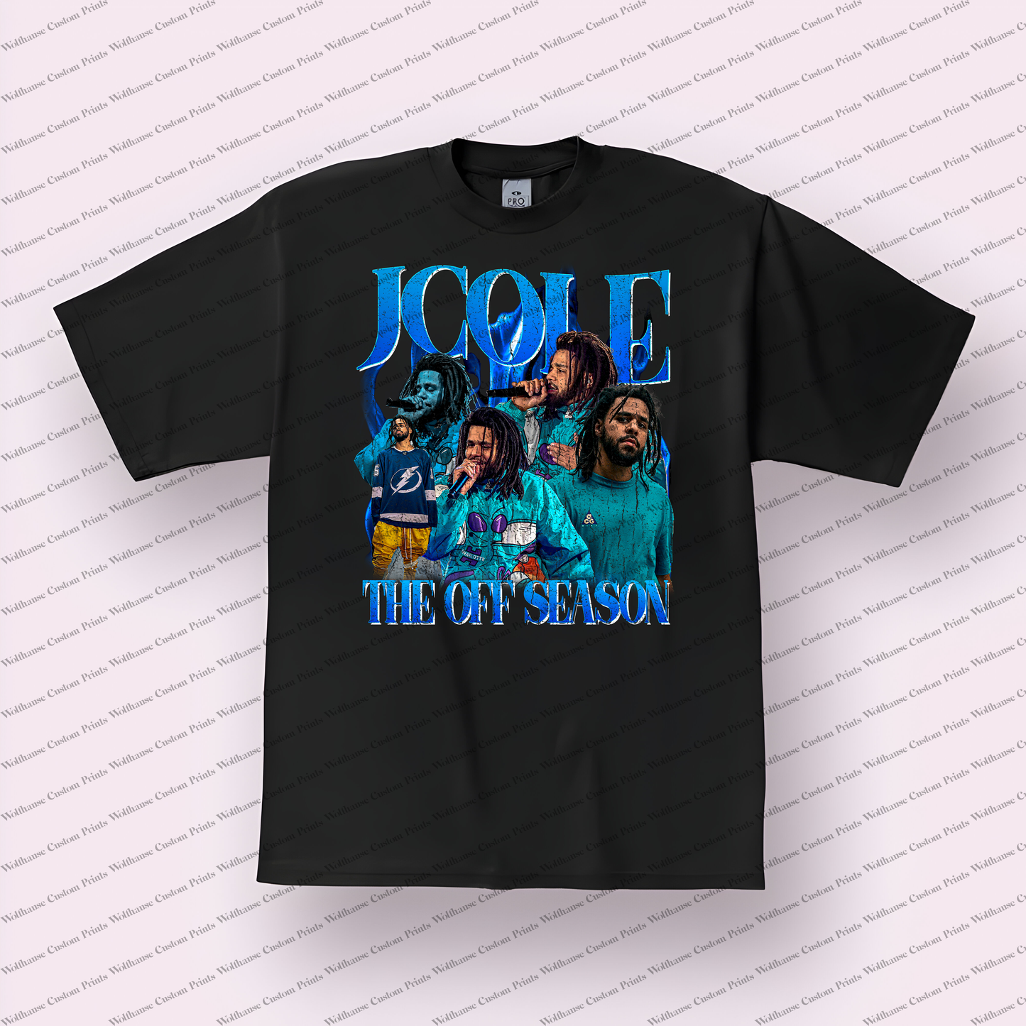 J Cole Distressed Graphic Tee