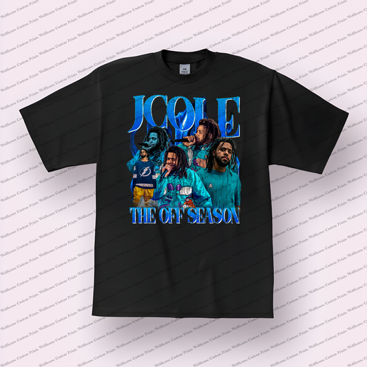J Cole Distressed Graphic Tee