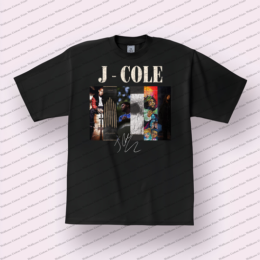 J Cole Distressed Graphic Tee