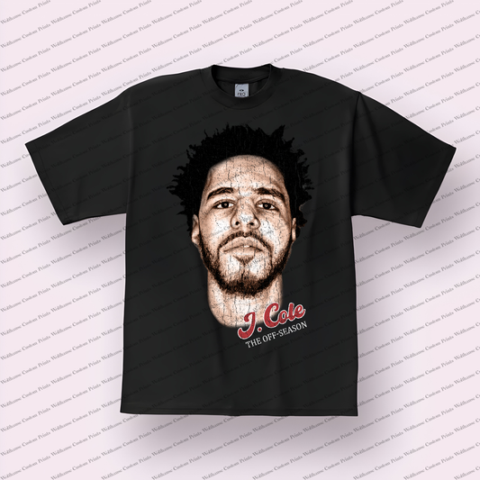 J Cole Distressed Graphic Tee