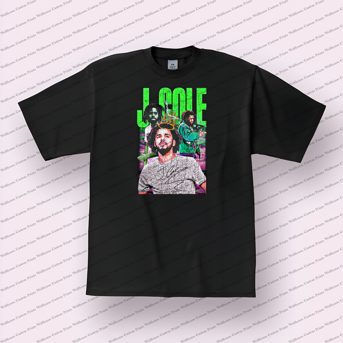 J Cole Distressed Graphic Tee