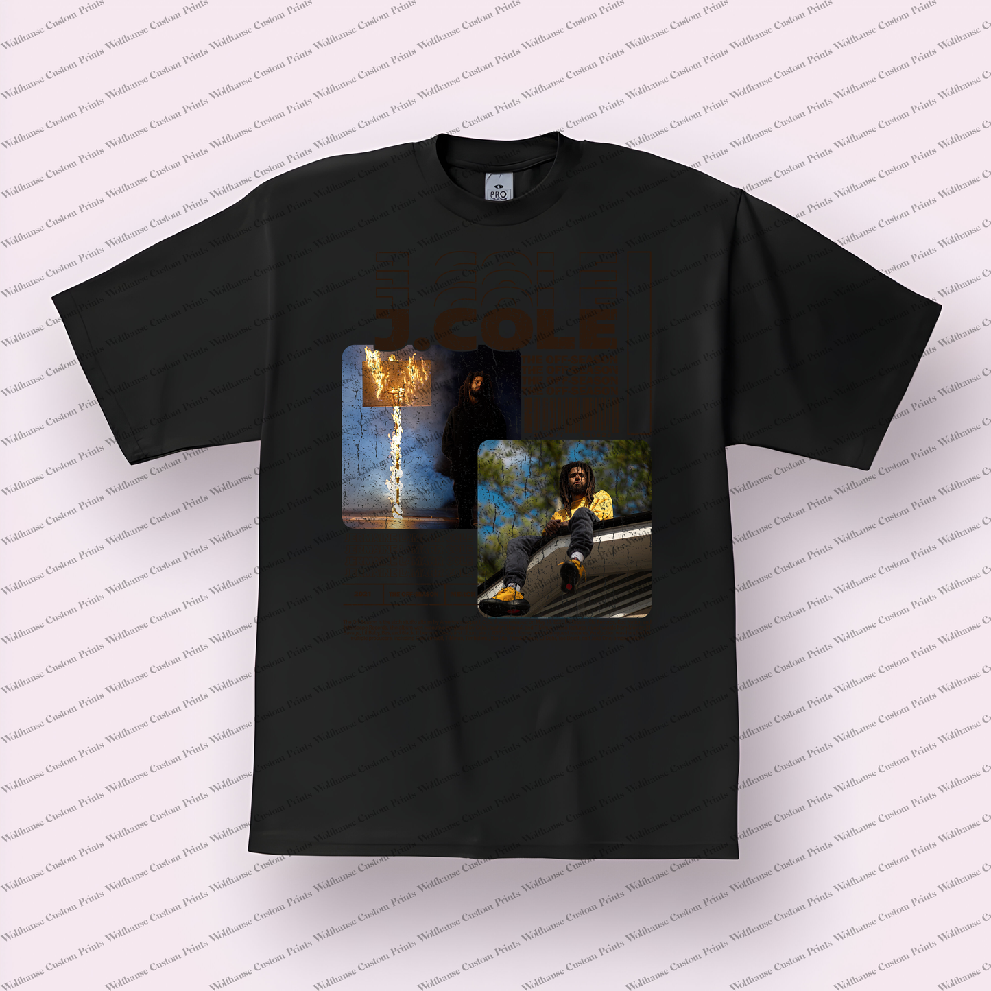 J Cole Distressed Graphic Tee
