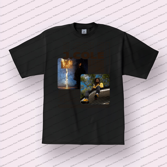 J Cole Distressed Graphic Tee