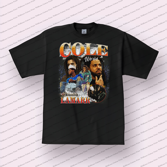 J Cole Distressed Graphic Tee