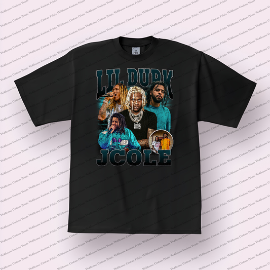 J Cole Distressed Graphic Tee