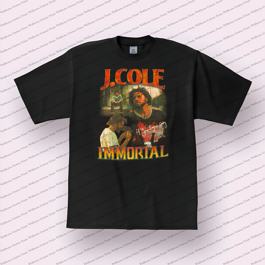 J Cole Distressed Graphic Tee