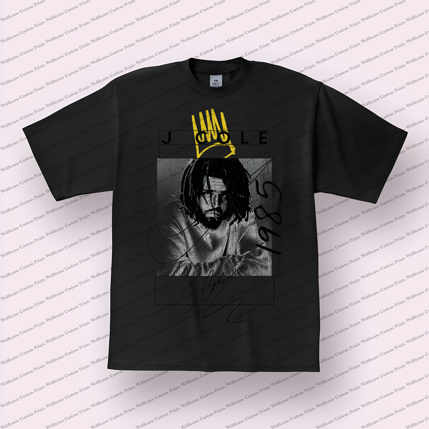 J Cole Distressed Graphic Tee