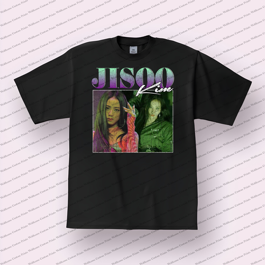 Jisoo Kim Distressed Graphic Tee
