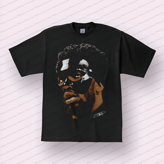 Joel Embiid Big Head Distressed Graphic Tee