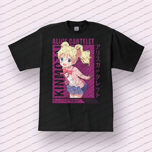 KINMOZA Distressed Design Graphic Tee