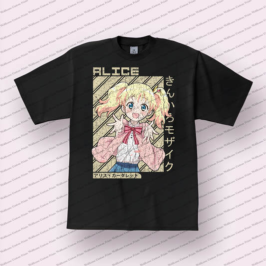 KINMOZA Distressed Design Graphic Tee