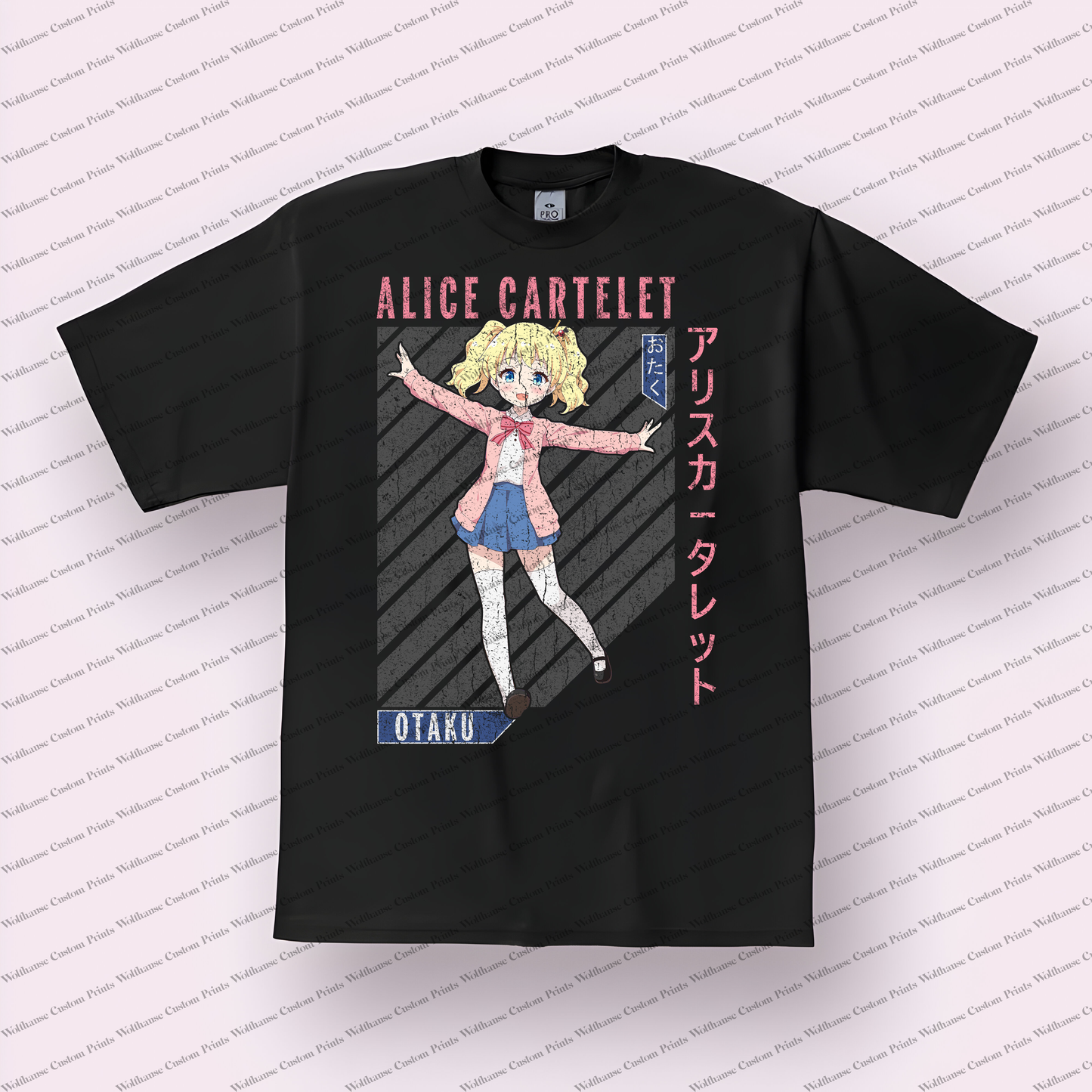 KINMOZA Distressed Design Graphic Tee