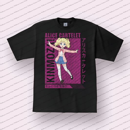 KINMOZA Distressed Design Graphic Tee