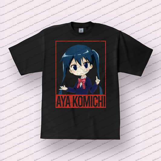KINMOZA Distressed Design Graphic Tee