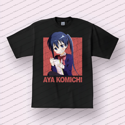 KINMOZA Distressed Design Graphic Tee