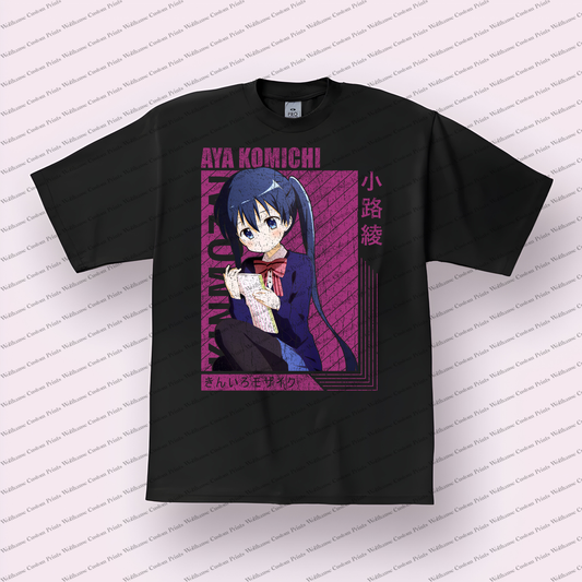 KINMOZA Distressed Design Graphic Tee