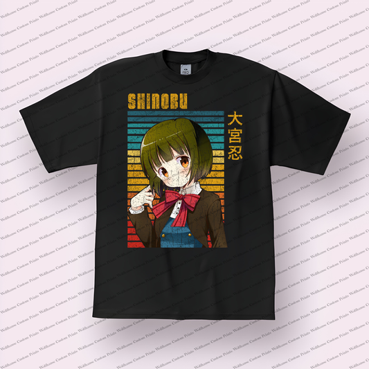 KINMOZA Distressed Design Graphic Tee