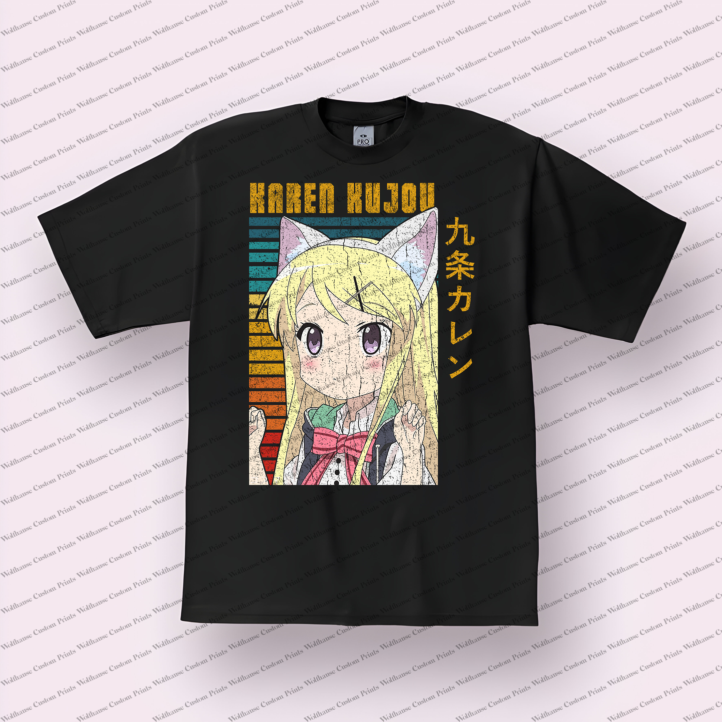 KINMOZA Distressed Design Graphic Tee
