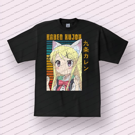 KINMOZA Distressed Design Graphic Tee