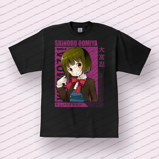 KINMOZA Distressed Design Graphic Tee