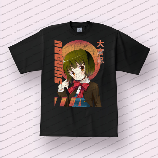 KINMOZA Distressed Design Graphic Tee