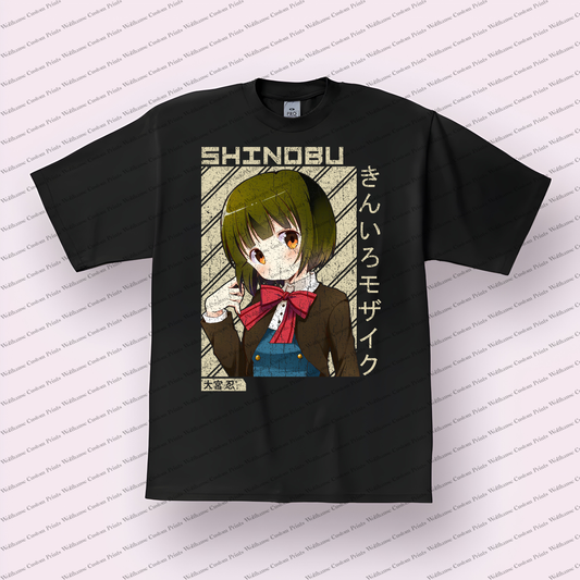 KINMOZA Distressed Design Graphic Tee