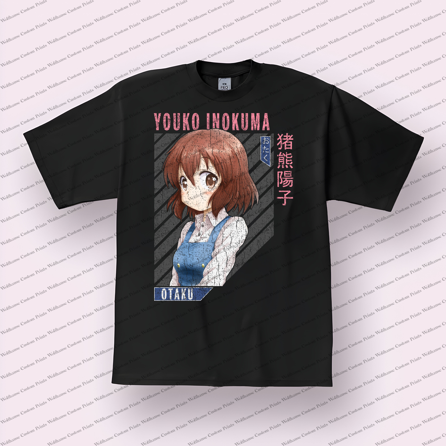 KINMOZA Distressed Design Graphic Tee