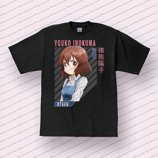 KINMOZA Distressed Design Graphic Tee