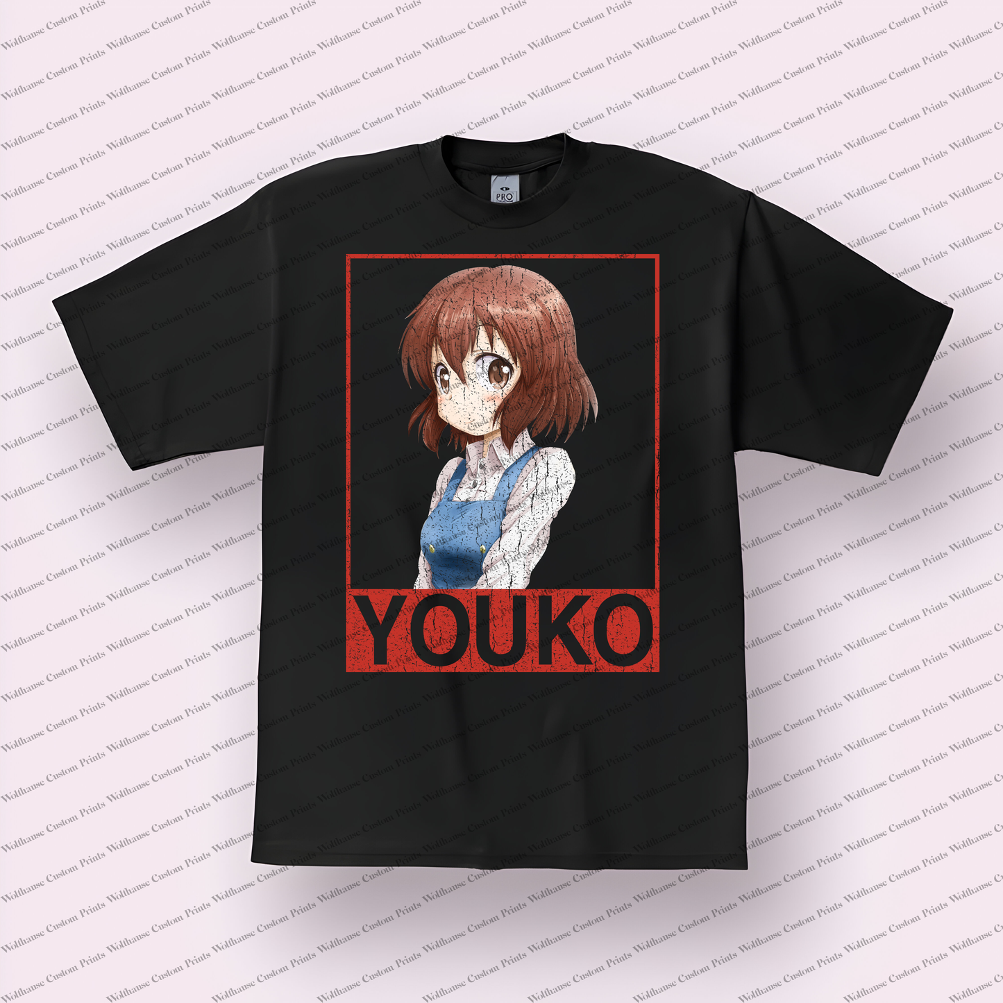 KINMOZA Distressed Design Graphic Tee