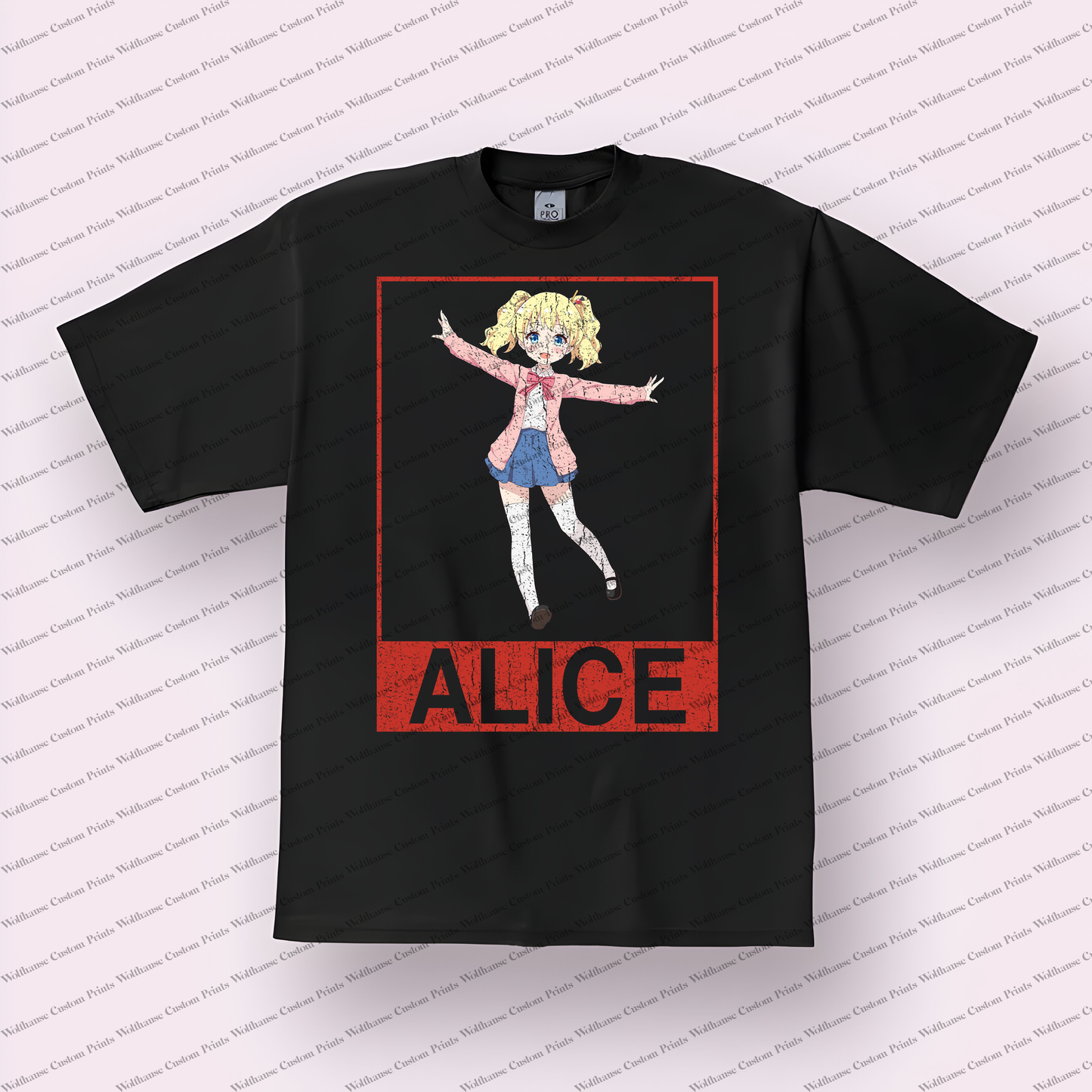 KINMOZA Distressed Design Graphic Tee