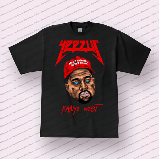 Kanye West Distressed Graphic Tee
