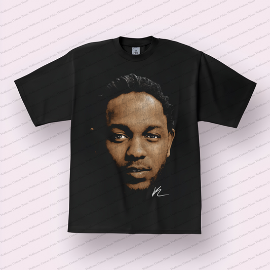 Kendrick Lamar Big Head Distressed Graphic Tee