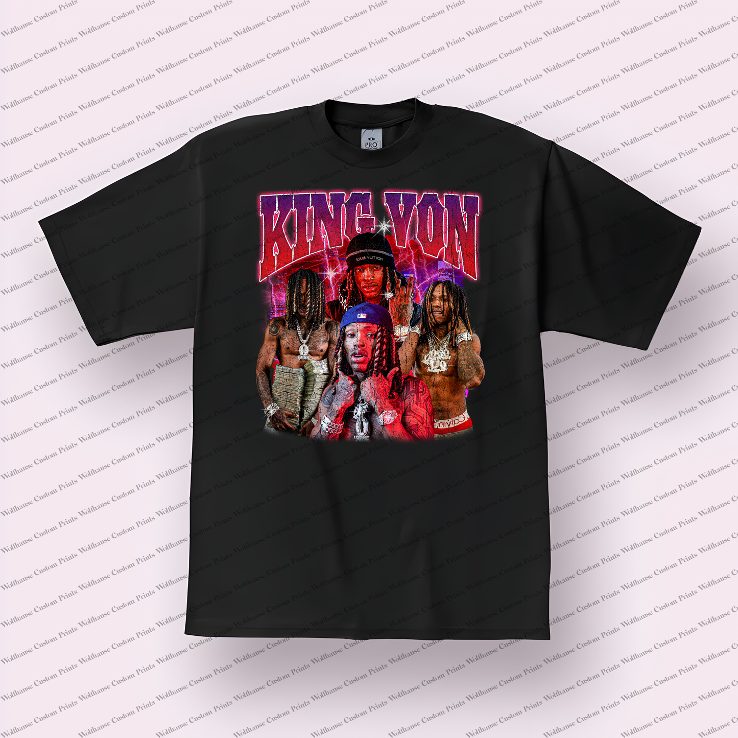 King Von Distressed Graphic Tee