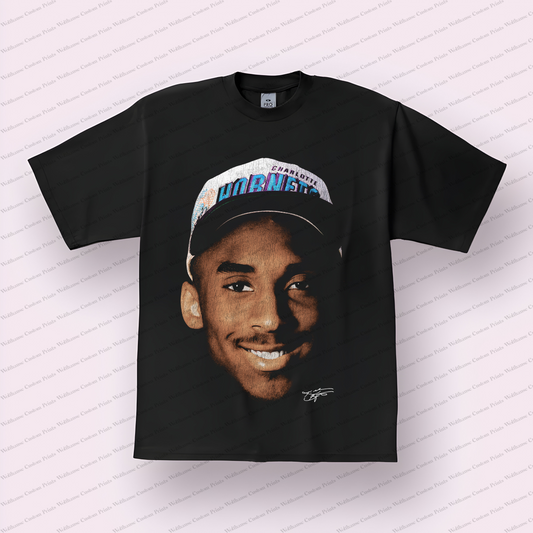 Kobe Bryant Big Head Distressed Graphic Tee