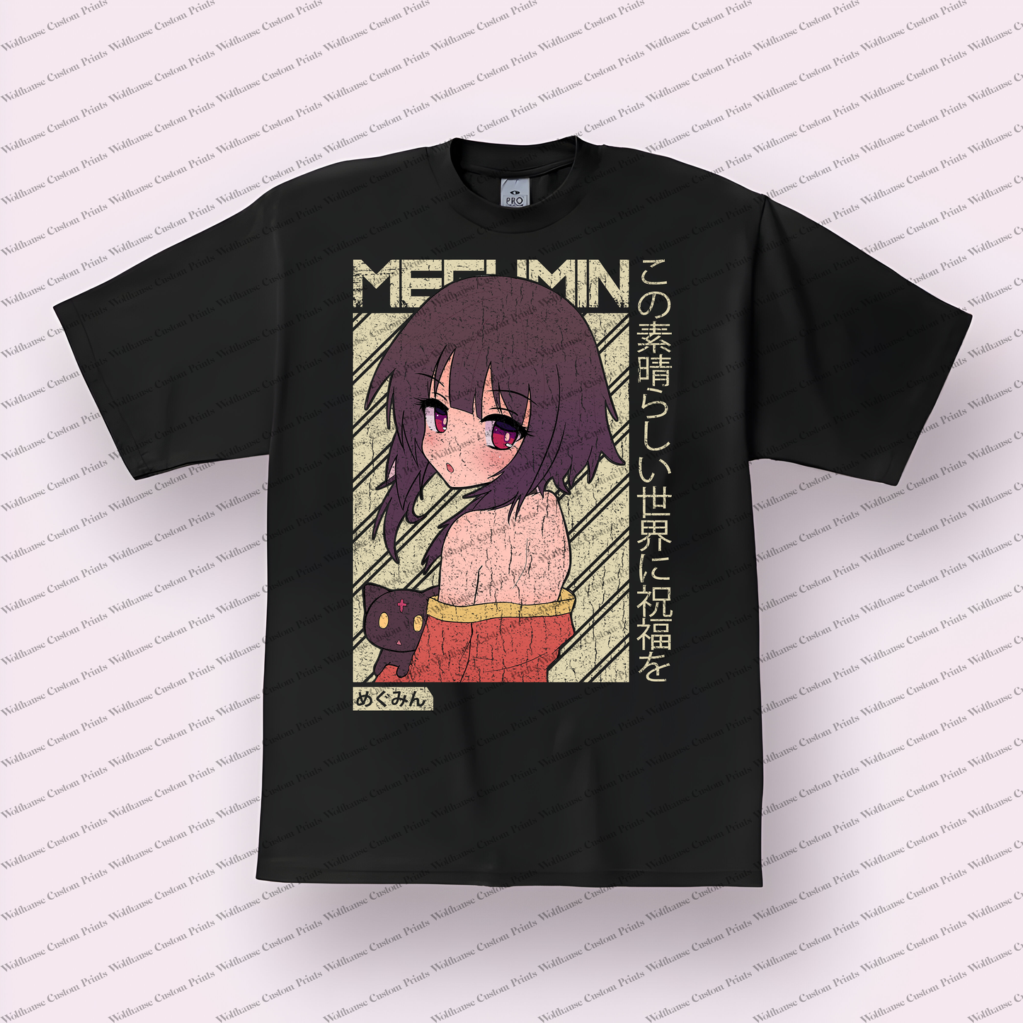 KonoSuba Distressed Design Graphic Tee