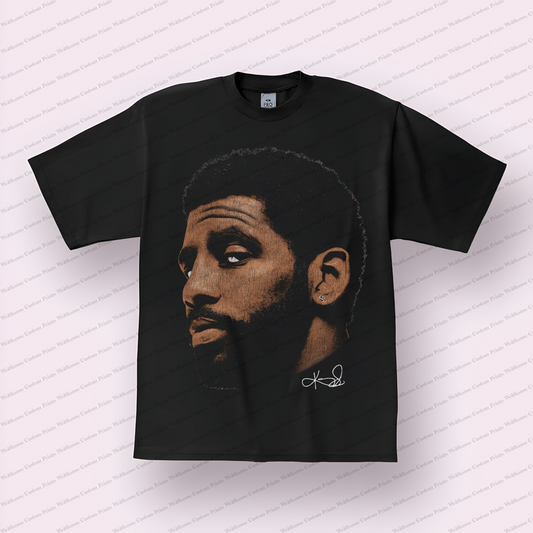 Kyrie Irving Big Head Distressed Graphic Tee