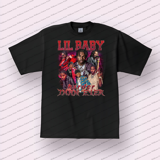 Lil Baby Distressed Graphic Tee