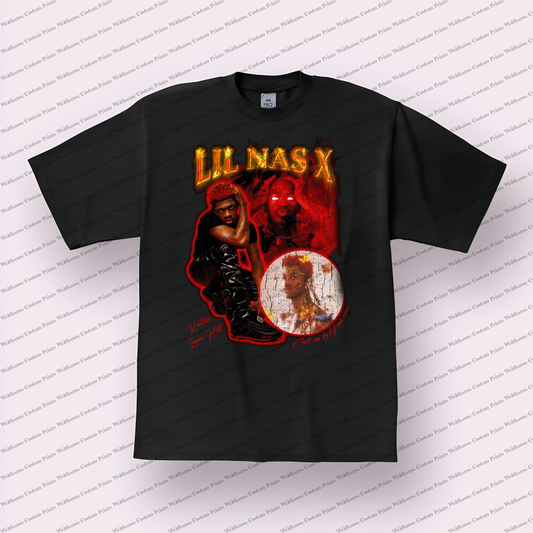 Lil Nas X Distressed Graphic Tee