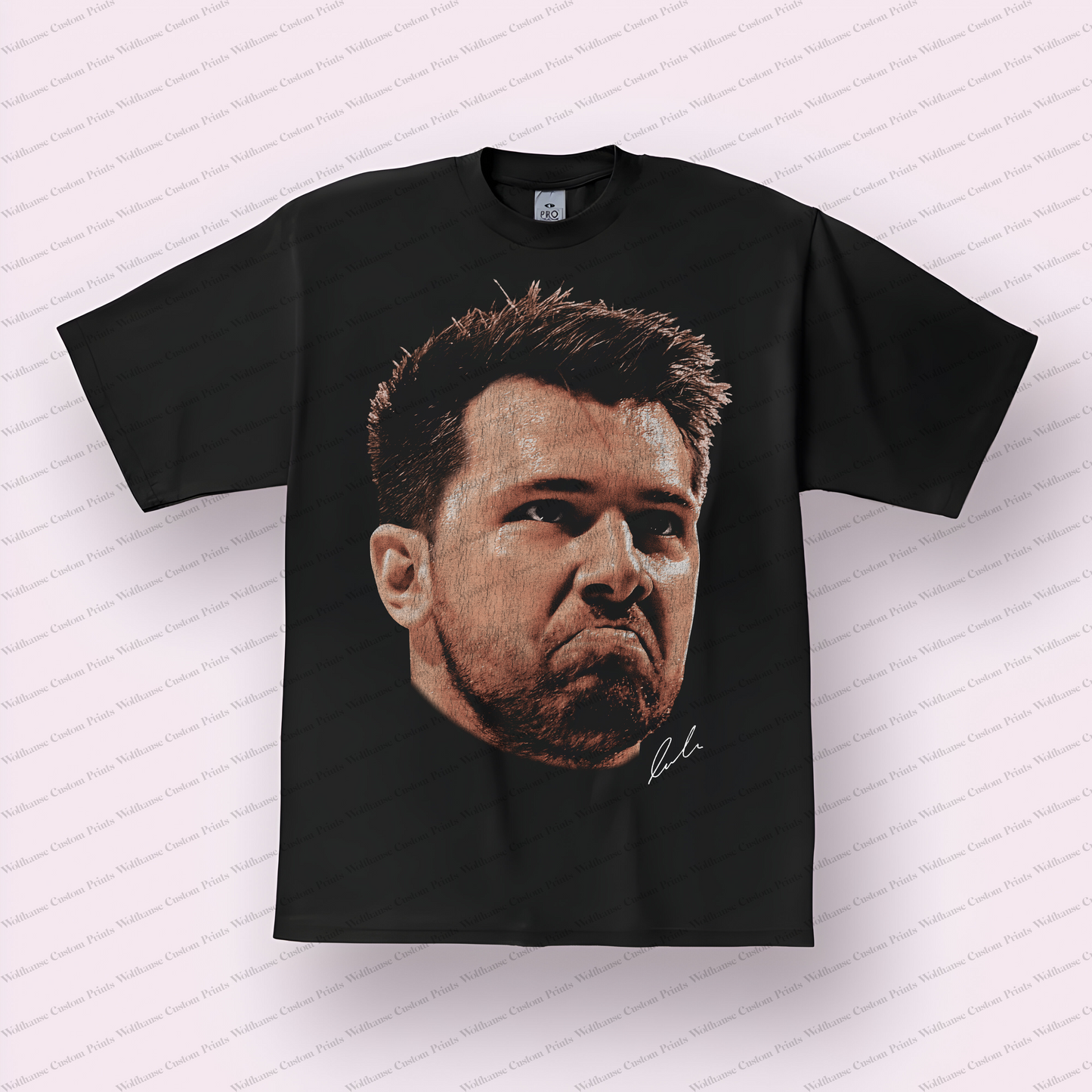 Luka Doncic Big Head Distressed Graphic Tee